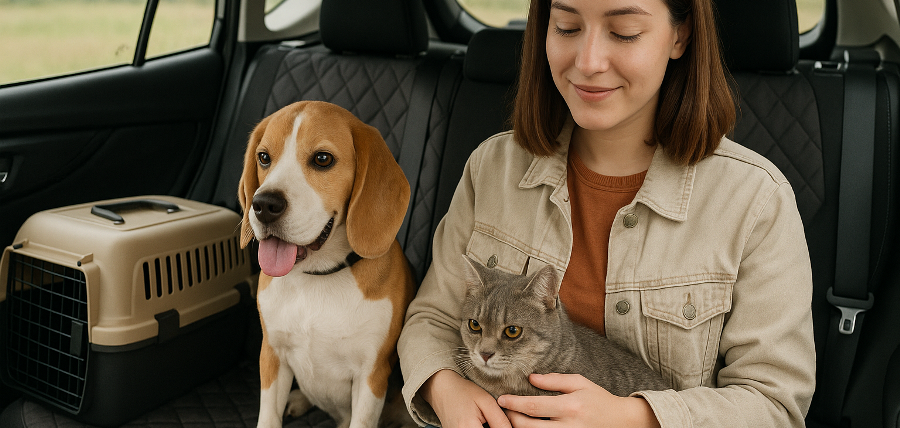 Как путешествовать с двумя и более питомцами